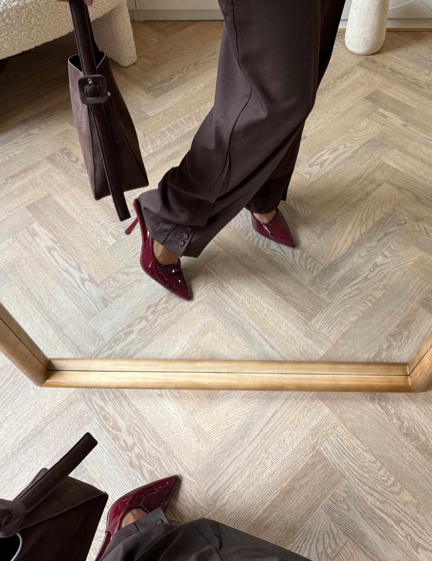Pantalon tailleur | Chocolat