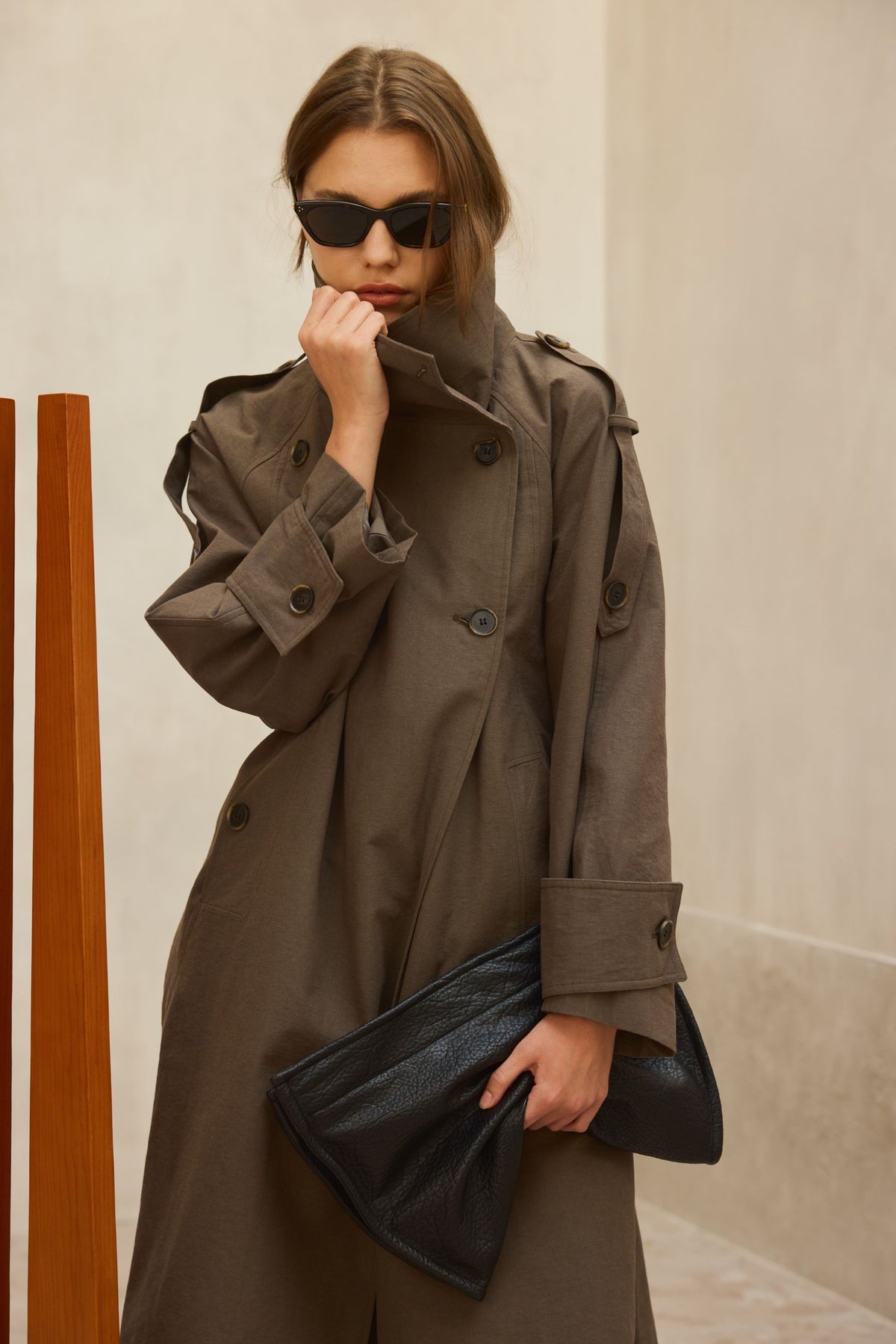 Trench long MAJE | Kaki