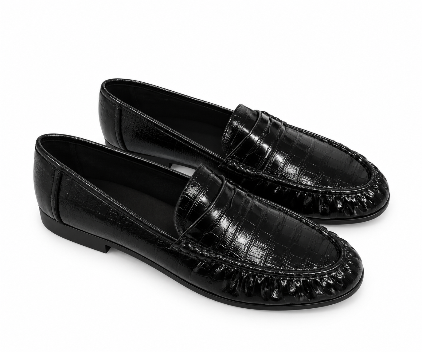 Moccasins CROC | Noir