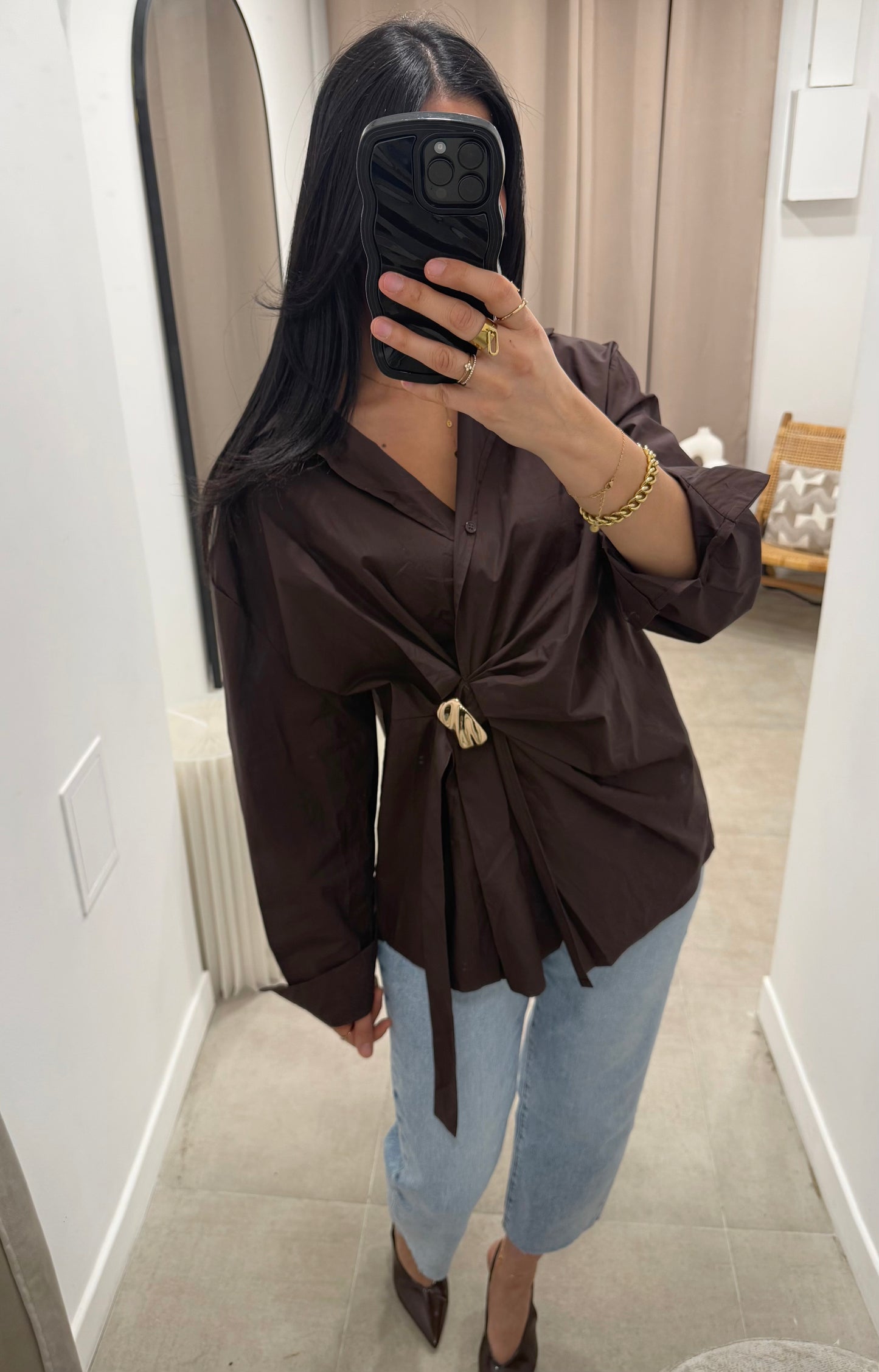 Chemise ERINA | Chocolat