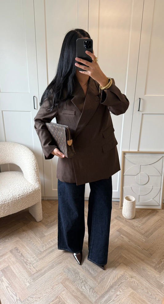 Blazer premium | Marron chiné