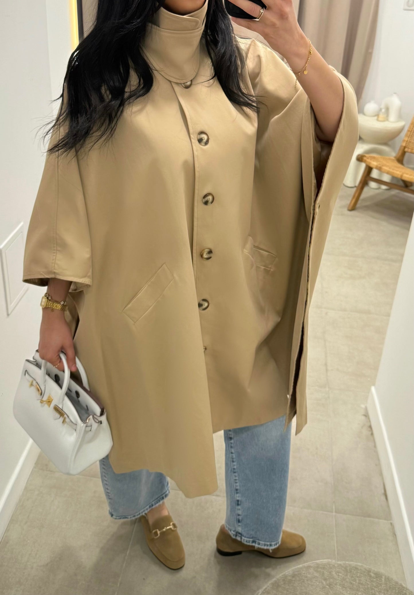Trench cape premium | Beige