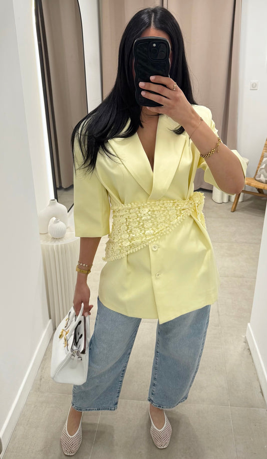 Foulard crochet | Jaune
