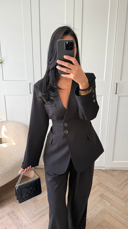 Blazer cintré premium | Noir