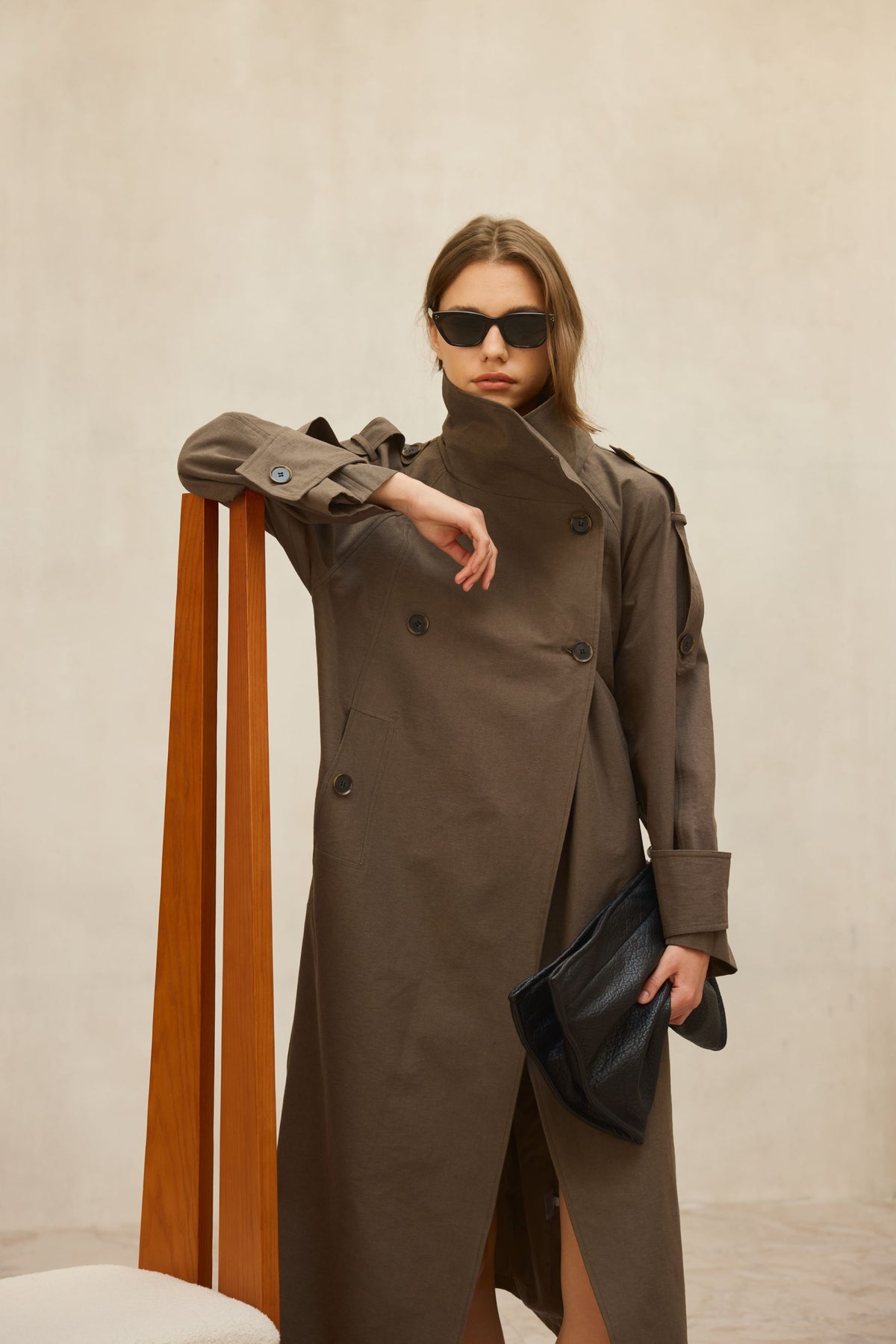 Trench long MAJE | Kaki
