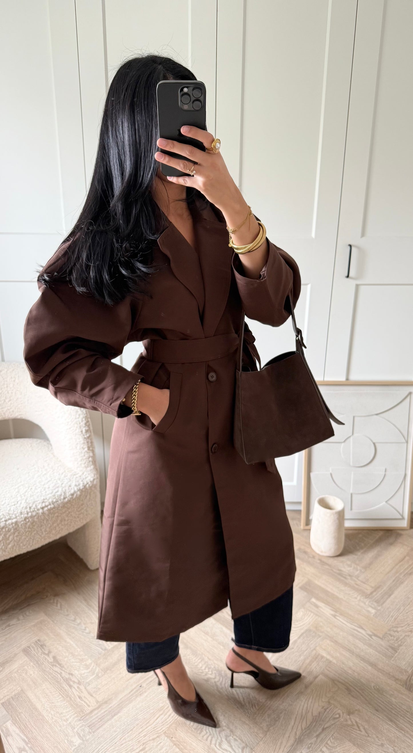 Trench ALMA premium | Chocolat