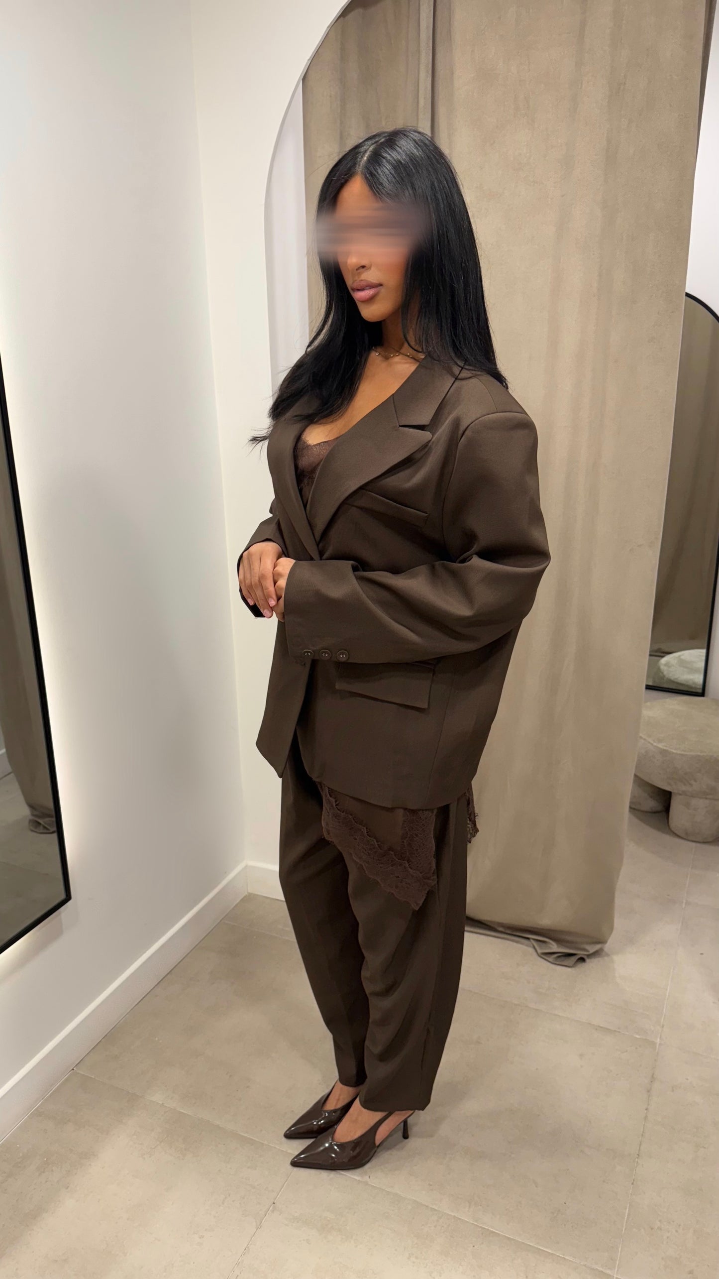 Blazer oversize | Chocolat