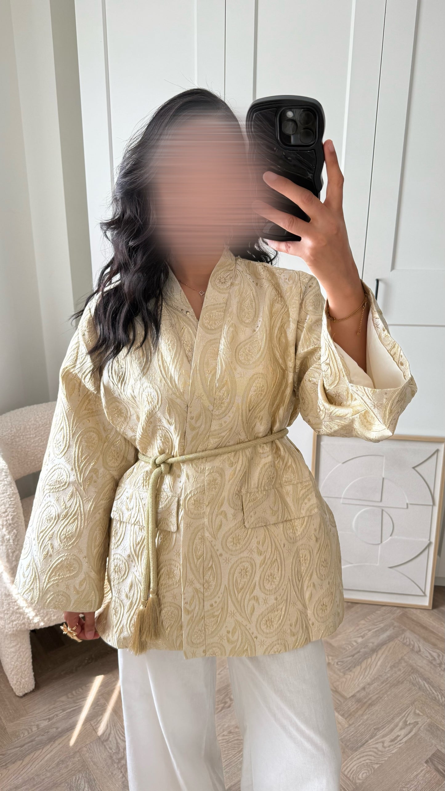 Kimono brocard - doré