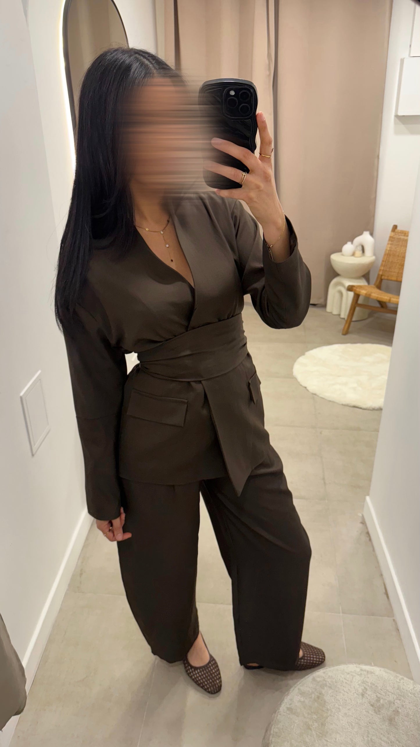 Ensemble tailleur | Chocolat