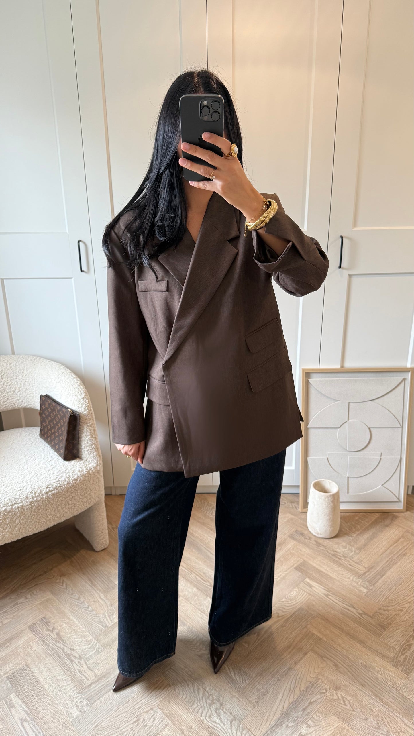 Blazer premium | Marron chiné