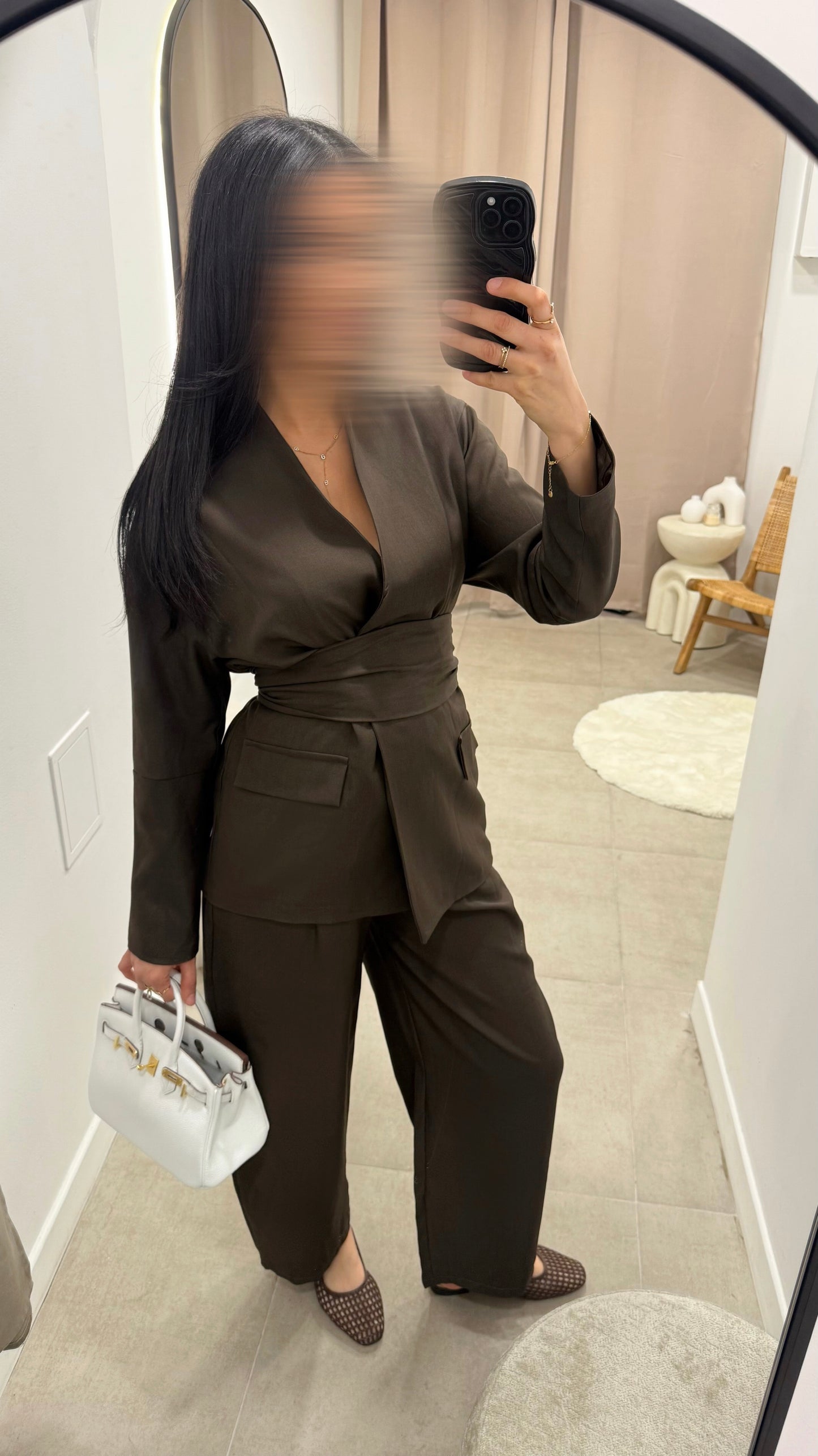 Ensemble tailleur | Chocolat