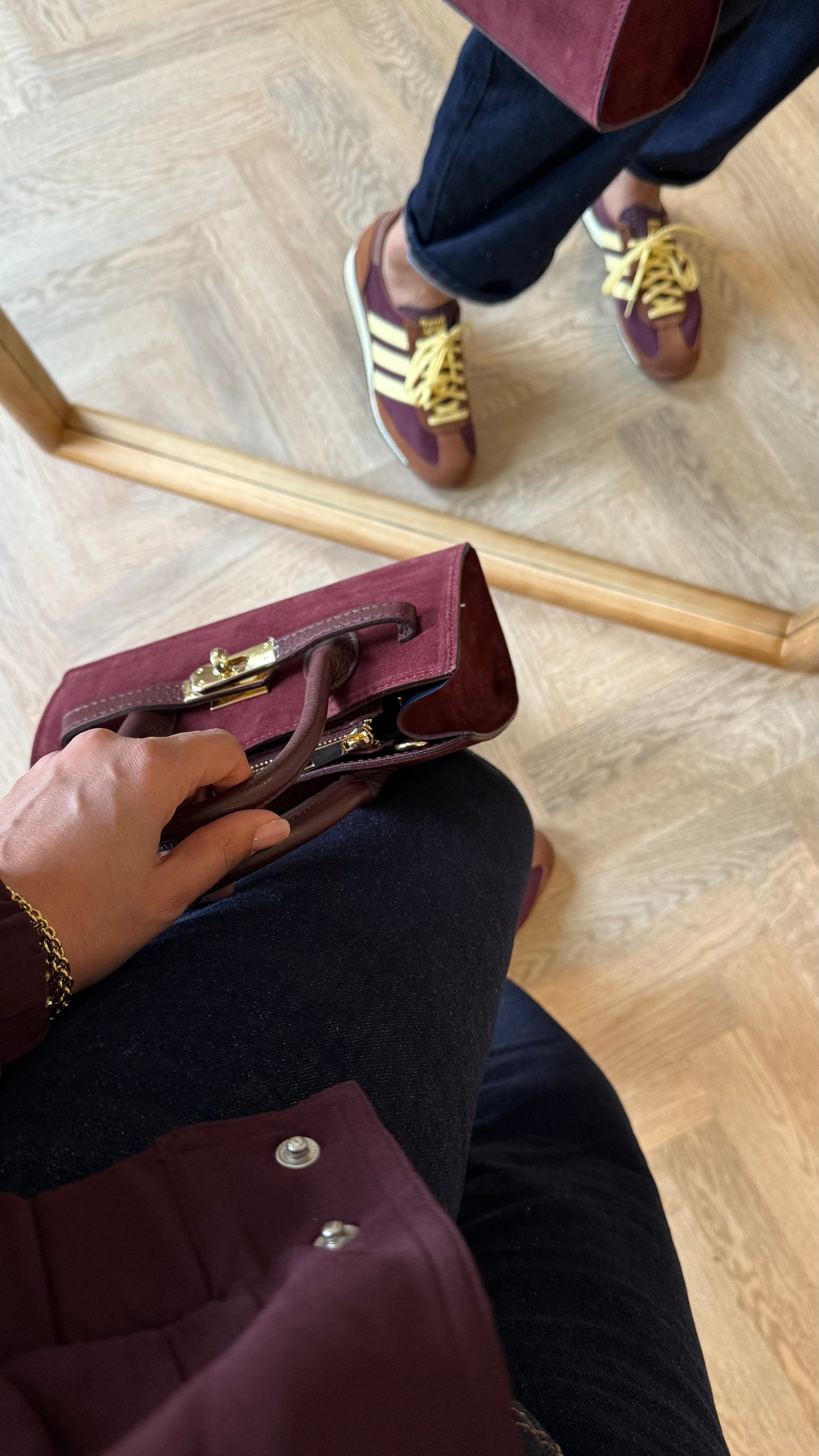 Sac Kaly cuir | Bordeaux