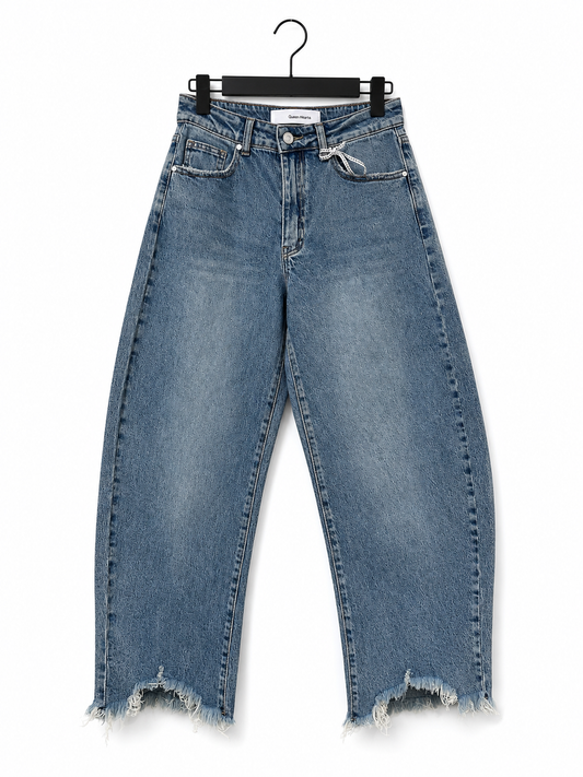 Jeans barrel | Bleu