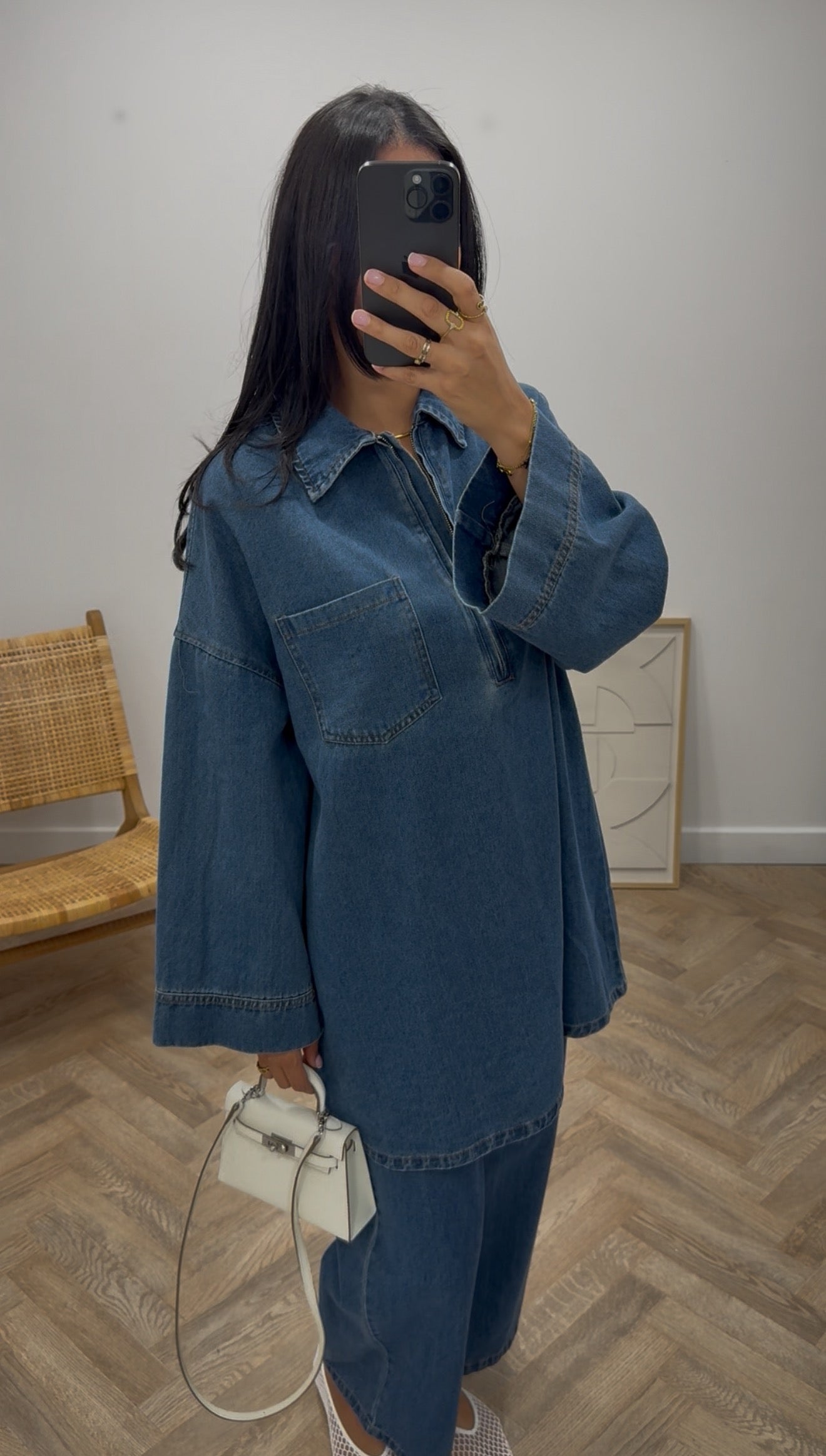 Set denim MASTOUR - bleu brut