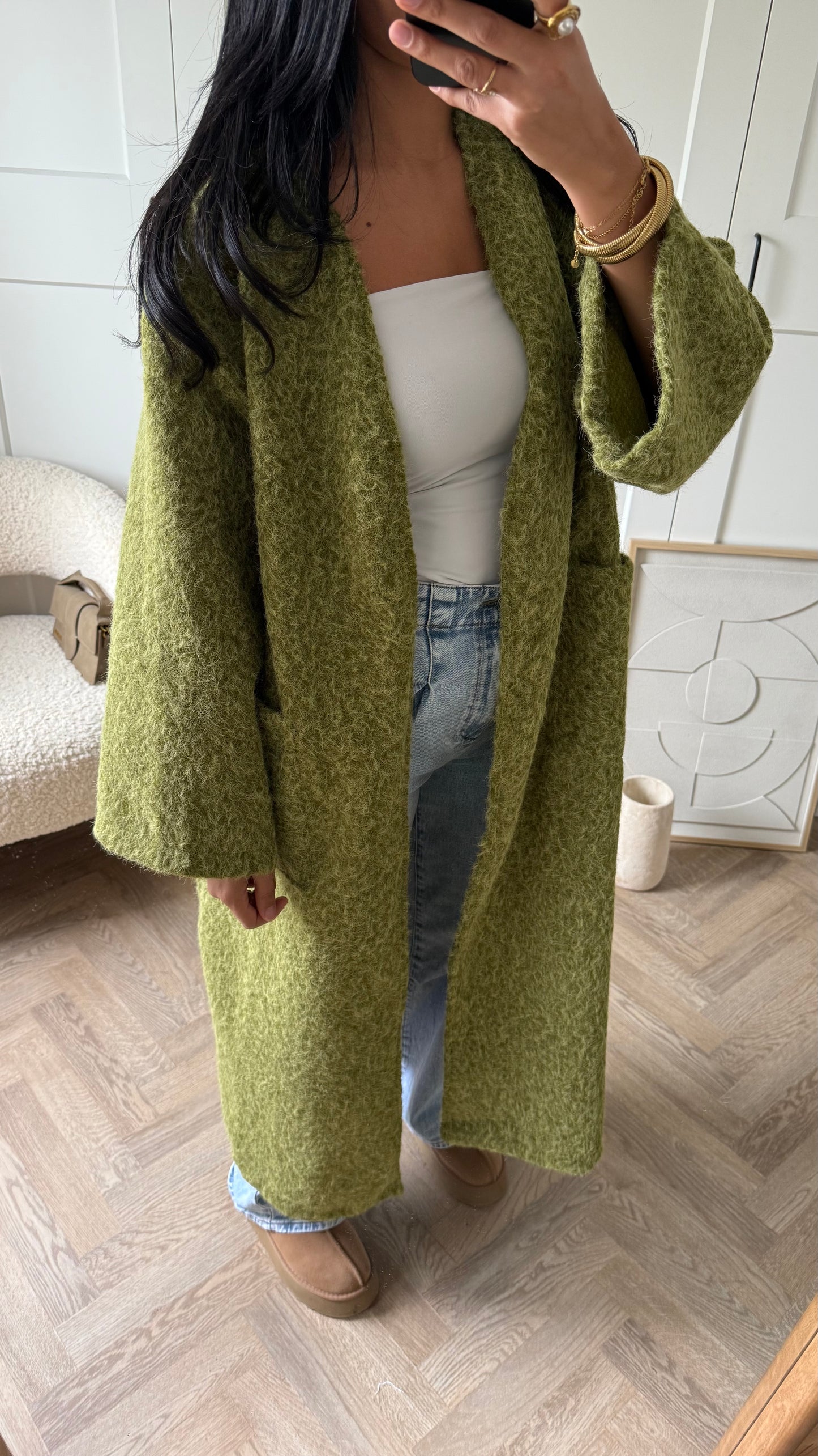 Manteau gilet | Olive