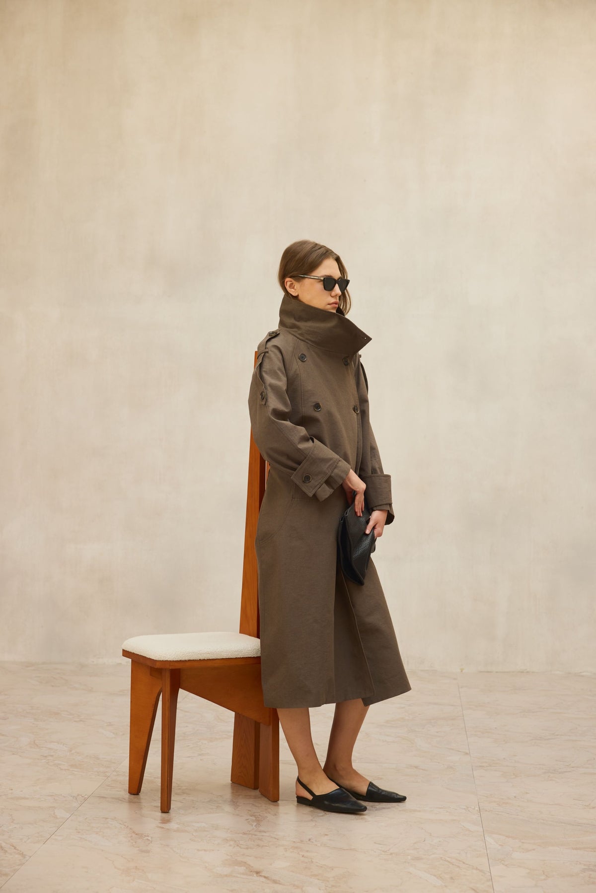 Trench long MAJE | Kaki