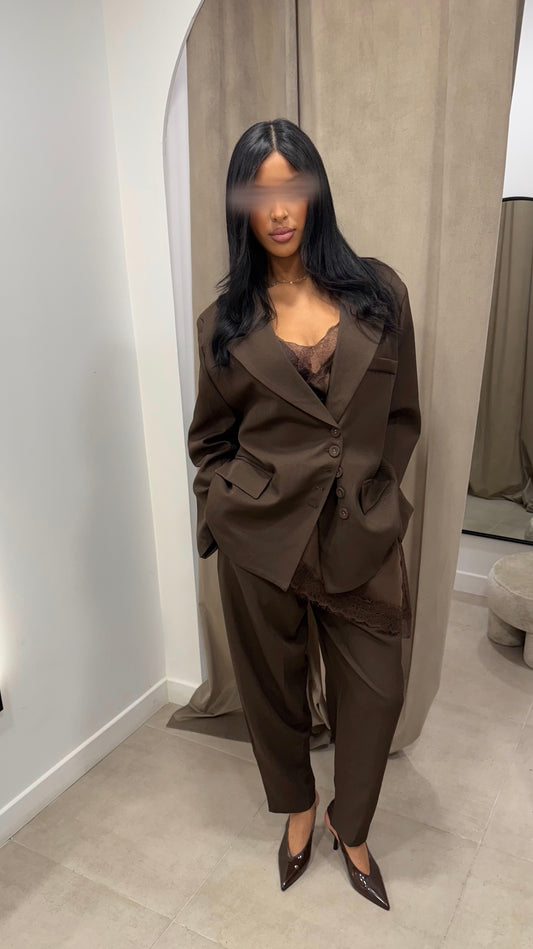 Blazer oversize | Chocolat