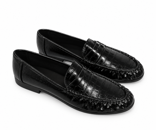 Moccasins CROC | Noir