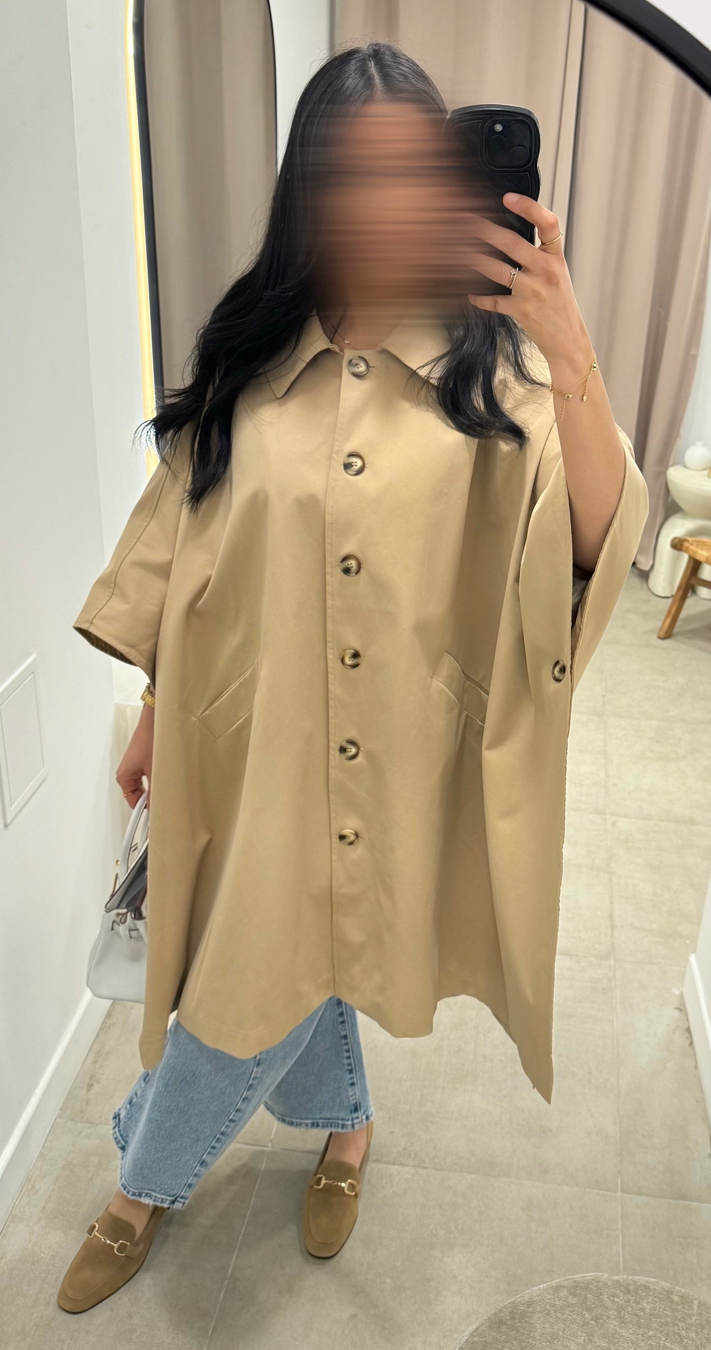 Trench cape premium | Beige