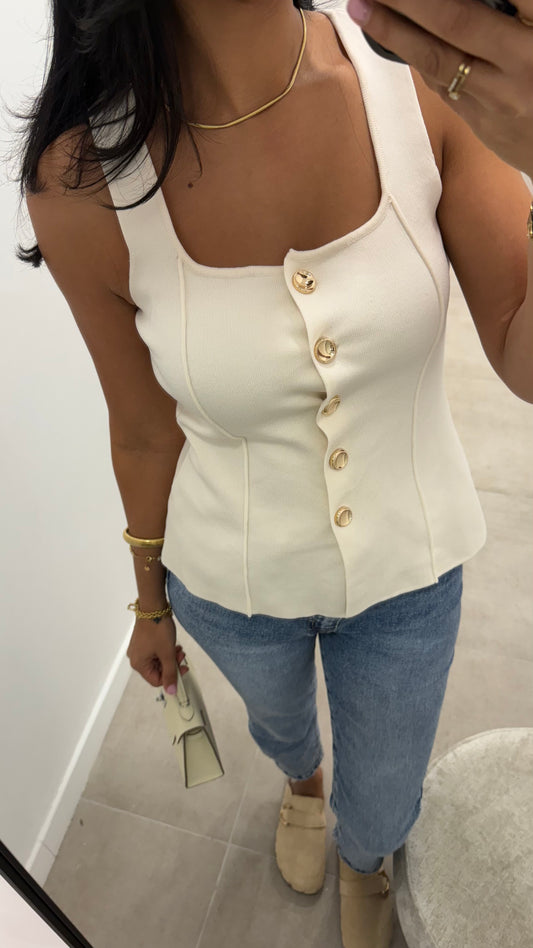 Top CLARA | Écru