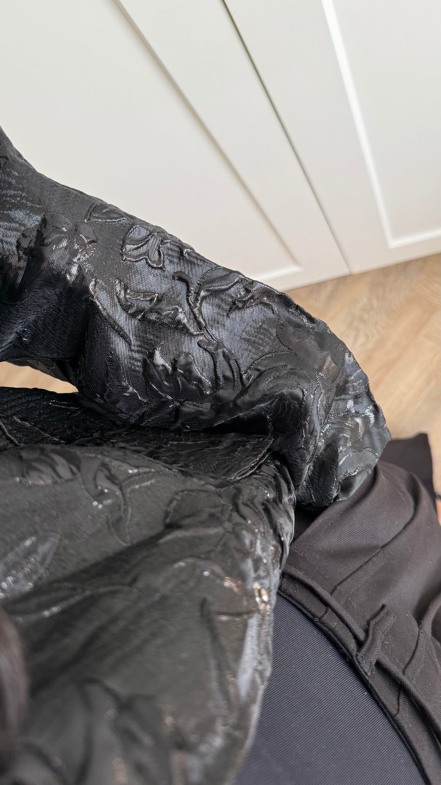 Veste brocard [ noir ]