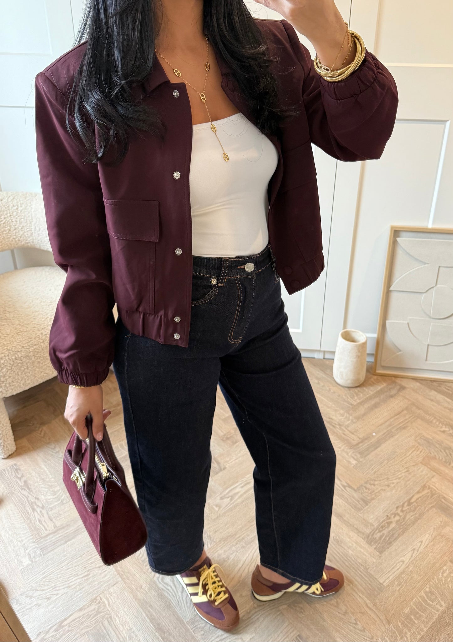 Veste ELYA | Bordeaux prune