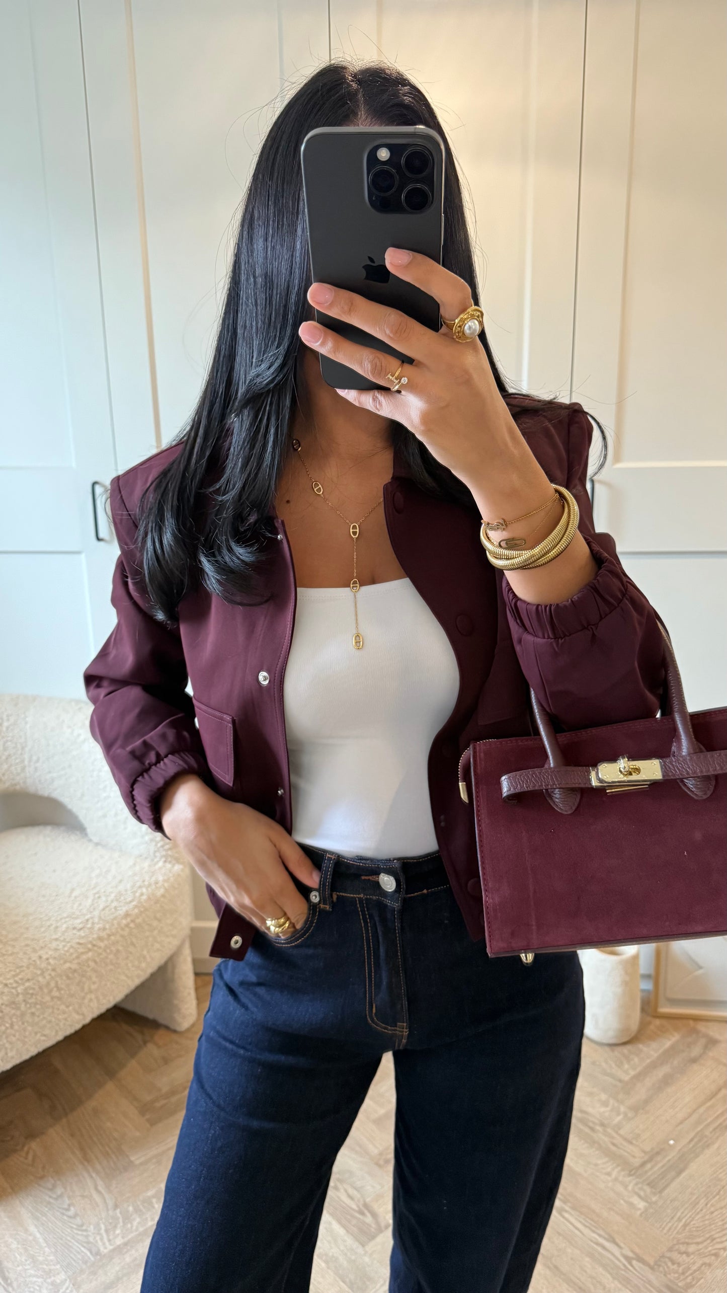 Veste ELYA | Bordeaux prune