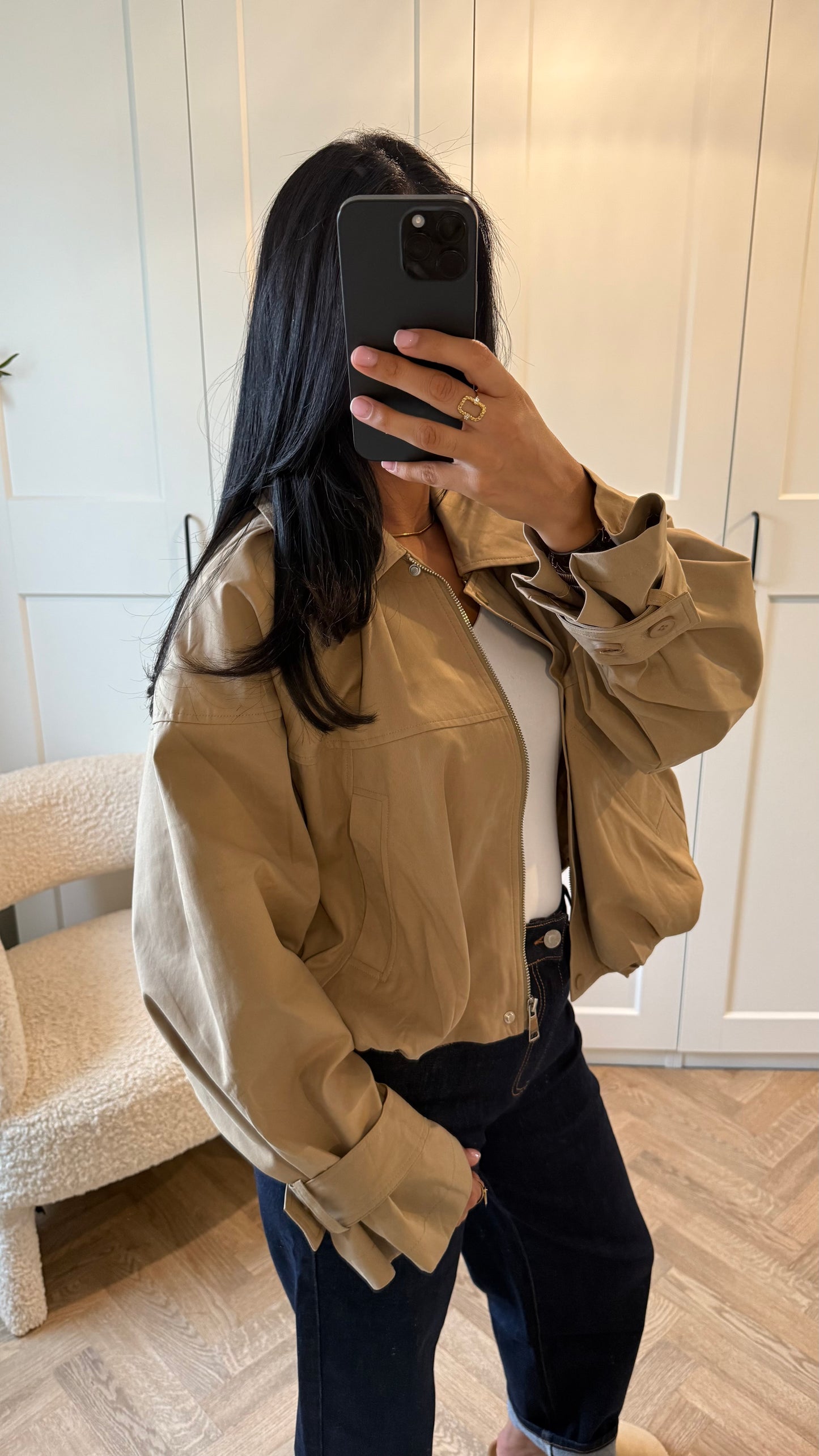 Veste bouffante trench