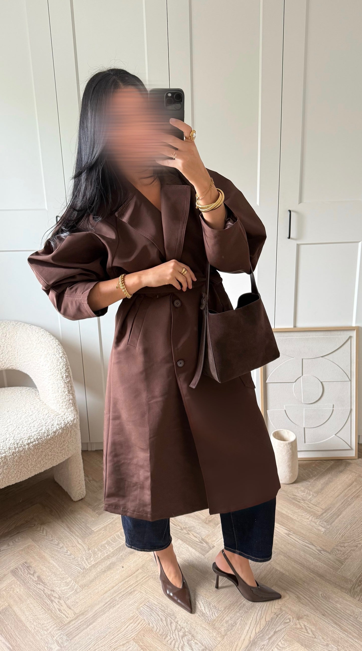 Trench ALMA premium | Chocolat